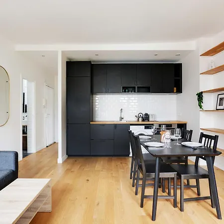 Charming Appt - 1bd-2p - Near Canal Saint Martin דירה